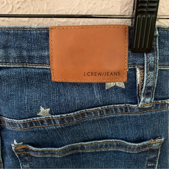 J. Crew Vintage Straight Star Print Denim Jeans Size 25 - Picture 4 of 7